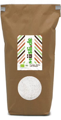 Bild der Verpackung (Dose) des Bio Müslis Bio Kokos geraspelt von müsli.de