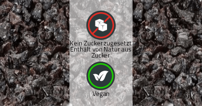 Infobild der Zutat Bio Pflaumen gehackt von müsli.de