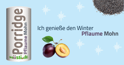 Infobild des Müslis Pflaume-Mohn Porridge von müsli.de